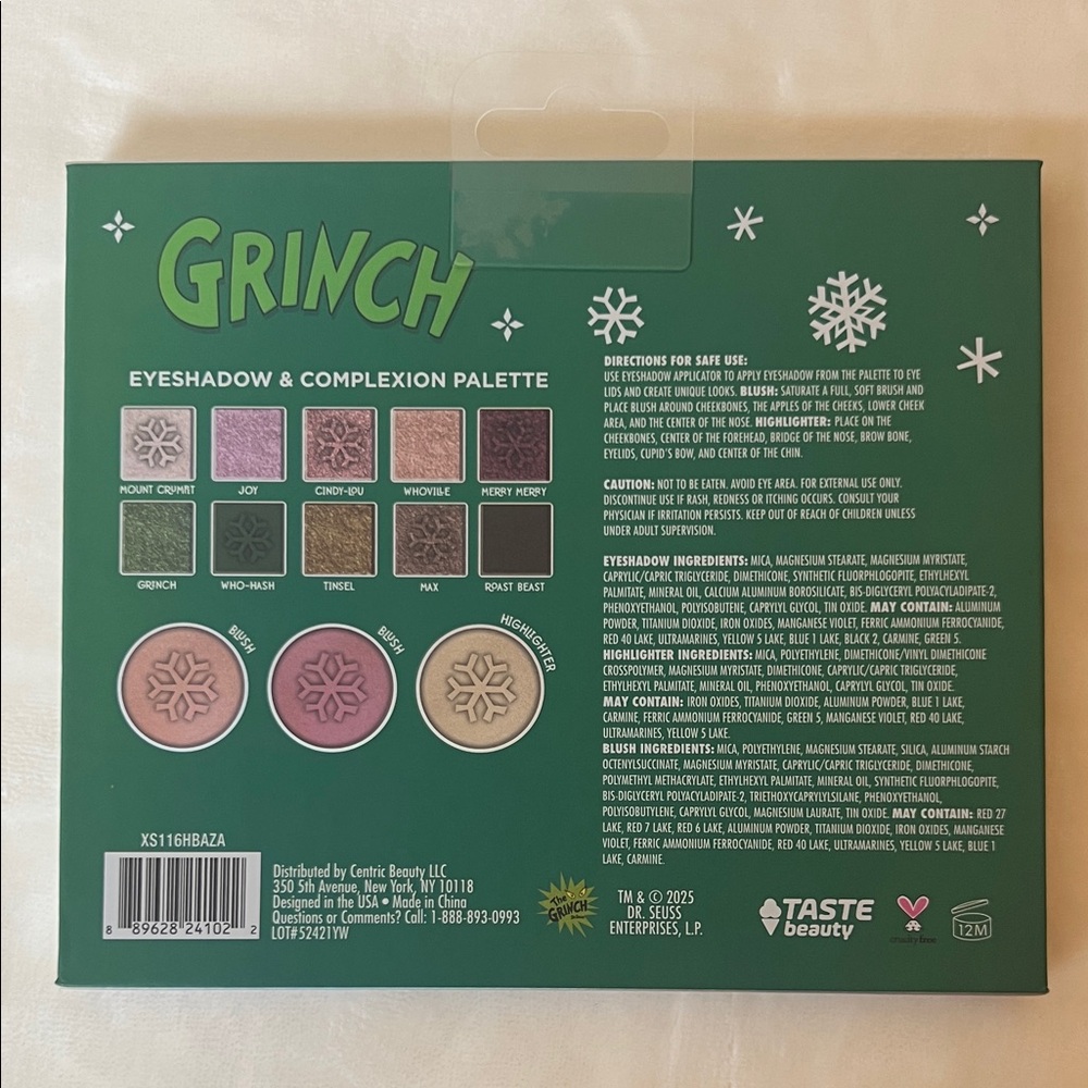 Grinch Eyeshadow & Complexion Palette – NEW! Holiday Edition - Picture 5 of 6
